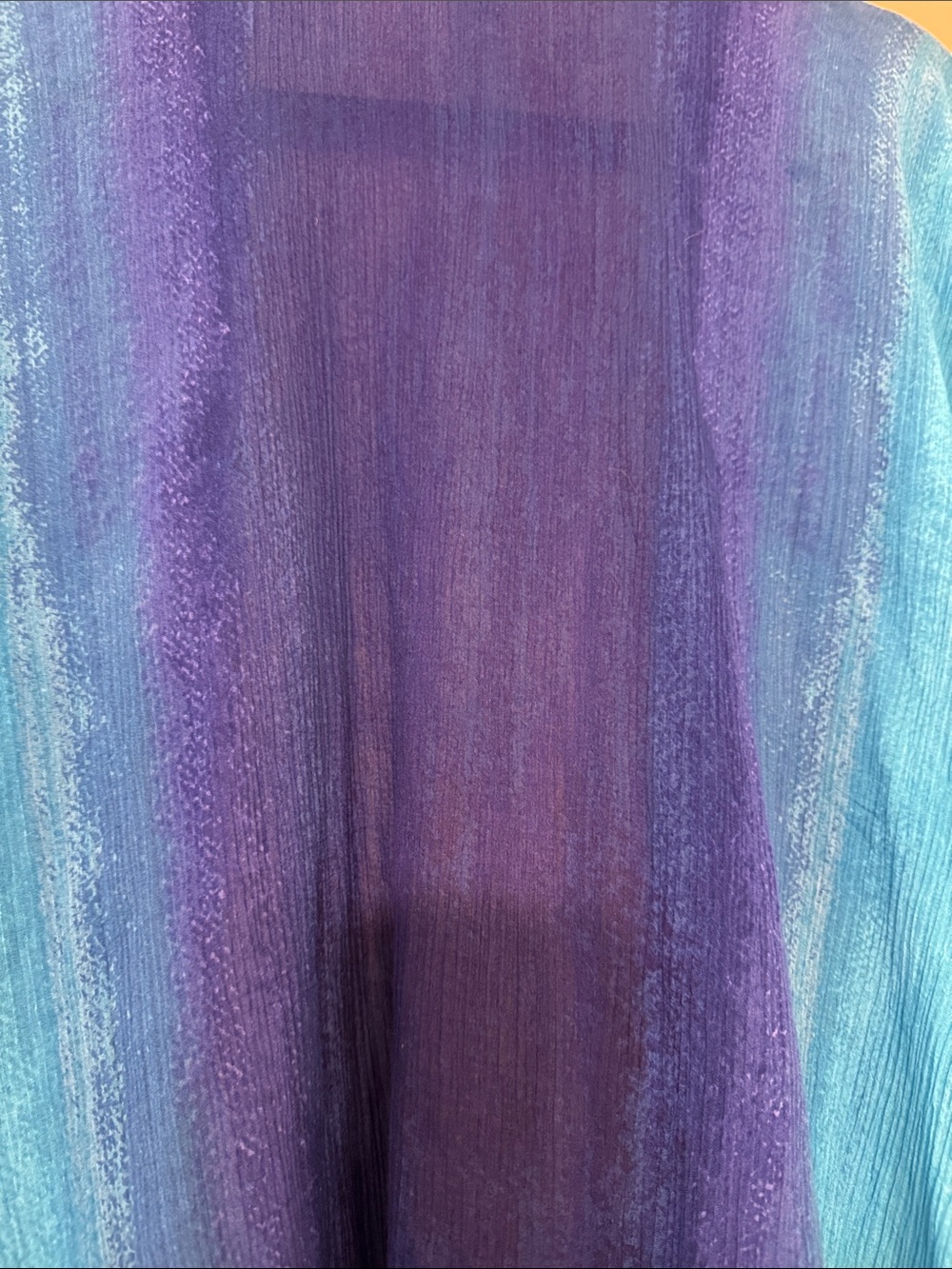 Chicos Blue Turquoise Ombre Sheer Kimono Cover Up Vacation Beach Glamour Top - Picture 8 of 9